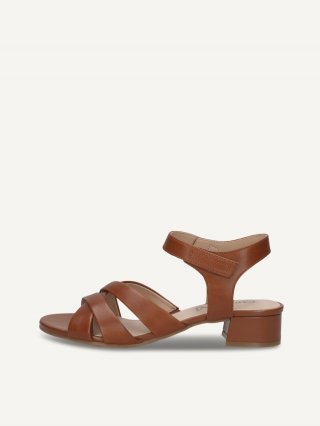 Caprice Sandalette - Cognac-Nappaleder Caprice Sandalette - Cognac-Nappaleder