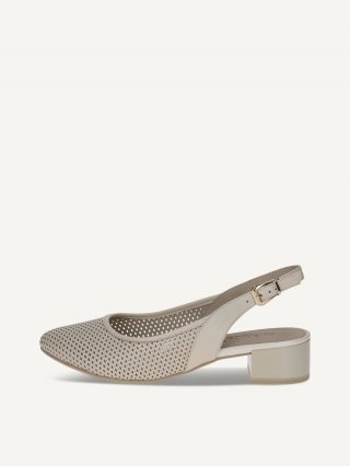Caprice Slingpumps - Creme-Nappa Caprice Slingpumps - Creme-Nappa