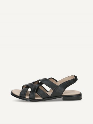 Caprice Sandale - Schwarzes Nappaleder Caprice Sandale - Schwarzes Nappaleder