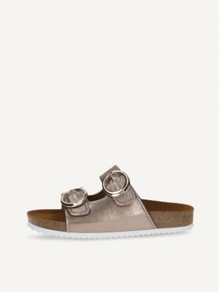 Caprice Pantolette - Taupe Metallic Caprice Pantolette - Taupe Metallic
