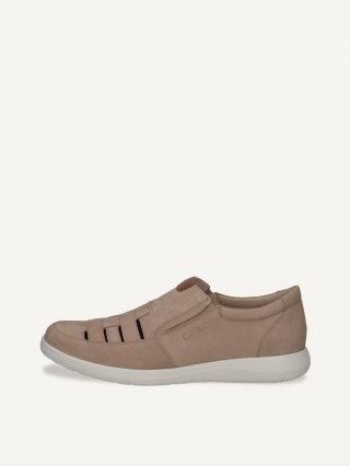 Caprice Slipper - Taupefarbenes Kammleder Caprice Slipper - Taupefarbenes Kammleder